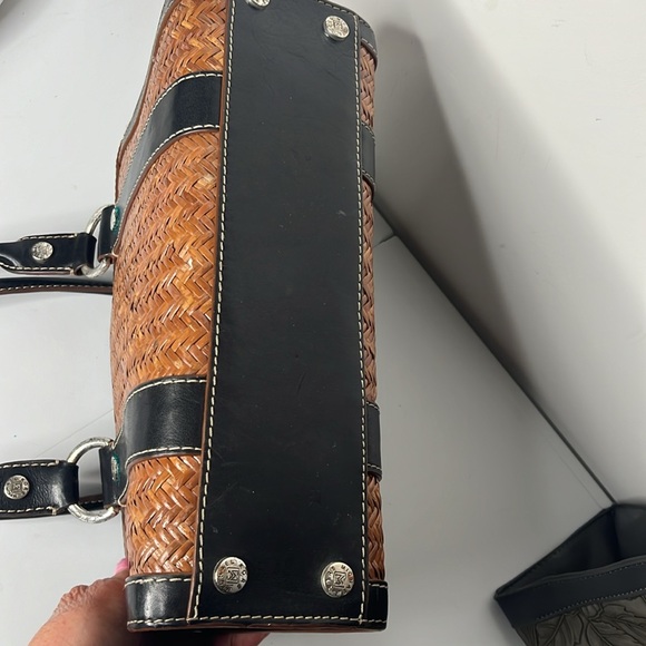 Vintage Michael Kors wicker Rattan leather Bag - slight wear Brown - Picture 7 of 10